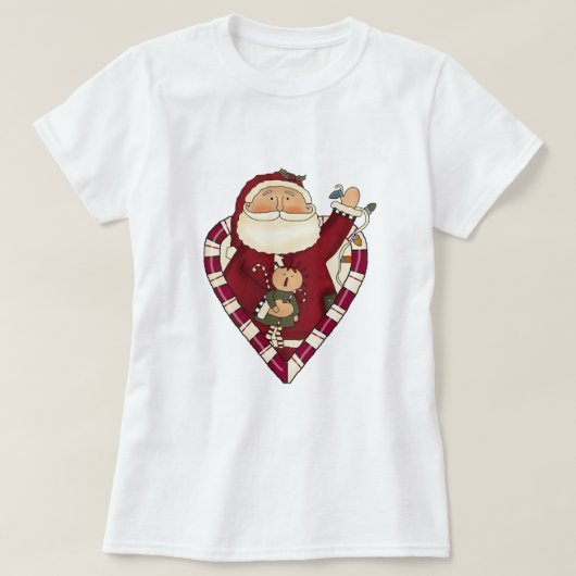 Santa met Ragdoll Tshirts en Geschenken (Design voorkant)
