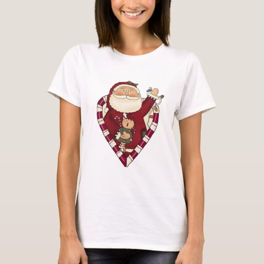 Santa met Ragdoll Tshirts en Geschenken (Voorkant)