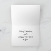 Santa met rendieren vakantie Kaart (Binnen)