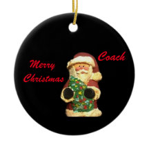 SANTA MET TREE CHRISTMAS COACH ORNAMENT