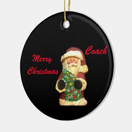 SANTA MET TREE CHRISTMAS COACH ORNAMENT (Links)