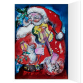 SANTA MET VIOLIN O MONOGRAM (Binnen (Links))