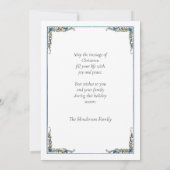  Santa met Winter Sky Feestdagenkaart (Achterkant)