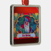 SANTA  METALEN ORNAMENT (Rechts)