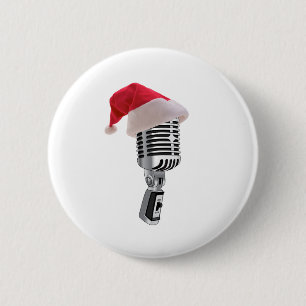 santa-microfoon ronde button 5,7 cm