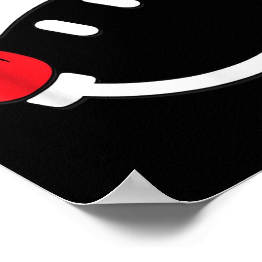 Santa Middle Finger Flip Off _ Christmas Profanity Poster (Hoek)