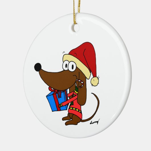  Santa Midge Keramisch Ornament (Links)