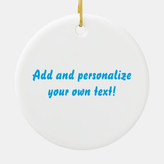  Santa Midge Keramisch Ornament (Achterkant)