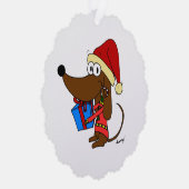 Santa Midge  Papier Ornament Kaart (Rechts)