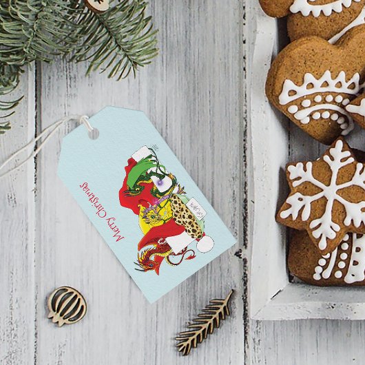 Santa Milk Cookies Draken Cadeaulabel
