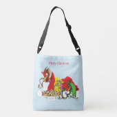 Santa Milk Cookies Draken Crossbody Tas (Achterkant)