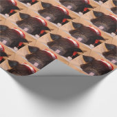 Santa Mini Pig Cadeaupapier (Hoek)