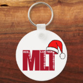 Santa MLT - CHRISTMAS MEDICAL LABORATORY TECH Sleutelhanger (Voorkant)