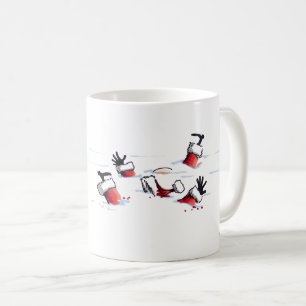 Santa Mob Hit linkerhand koffie mok