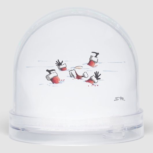 Santa Mob Hit snow globe Sneeuwbol (Achterkant)