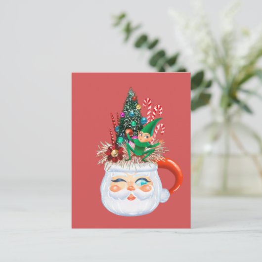 Santa Mok Briefkaart (Staand voorkant)