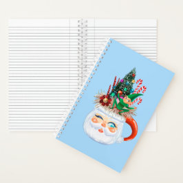 Santa Mok Lichtblauw Notitieboek