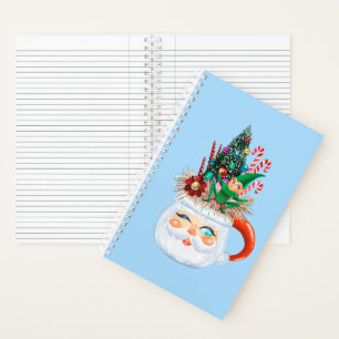 Santa Mok Lichtblauw Notitieboek