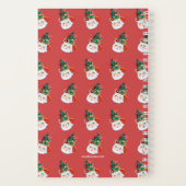  Santa Mok Lichtblauw Notitieboek (Achterkant)