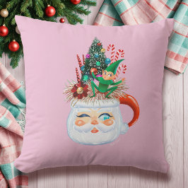 Santa Mok Roze Sierkussen