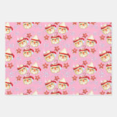 Santa Mokken + Cookies Kerstcadeau inpakpapier (Voorkant 2)