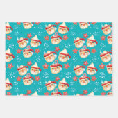Santa Mokken + Cookies Kerstcadeau inpakpapier (Voorkant)