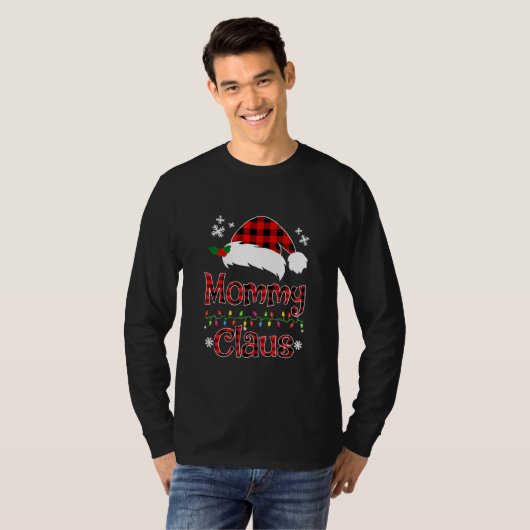 Santa Mommy Claus Christmas Matching Family  T-shirt (Voorkant volledig)