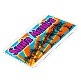 Santa Monica 5 palmbomen magneet