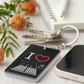 Santa Monica Airport Runway 21 / Runway 3 sleutelh Sleutelhanger (Voorkant Rechts)