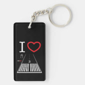 Santa Monica Airport Runway 21 / Runway 3 sleutelh Sleutelhanger (achterkant)