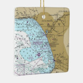 Santa Monica Bay Chart Keramisch Ornament (Rechts)