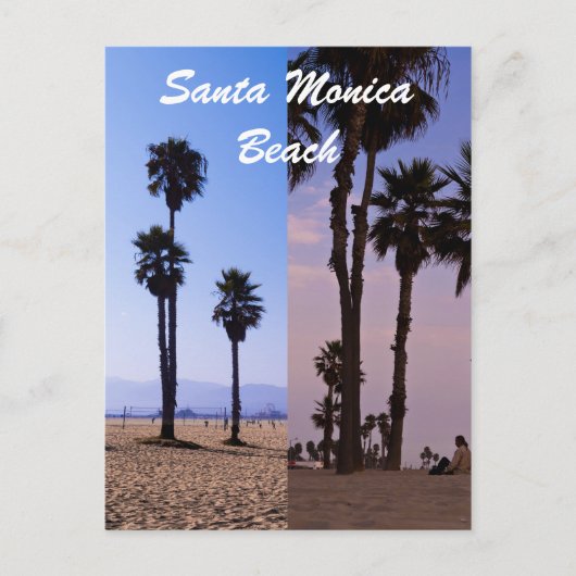 Santa Monica Beach Briefkaart (Voorkant)