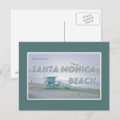 Santa Monica Beach, Californië Briefkaart (Voorkant / Achterkant)