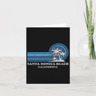 Santa Monica Beach Californië Familie Zomer Vakant Kaart