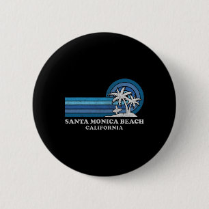 Santa Monica Beach Californië Familie Zomer Vakant Ronde Button 5,7 Cm
