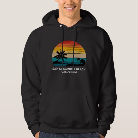 SANTA MONICA BEACH CALIFORNIË HOODIE (Voorkant)