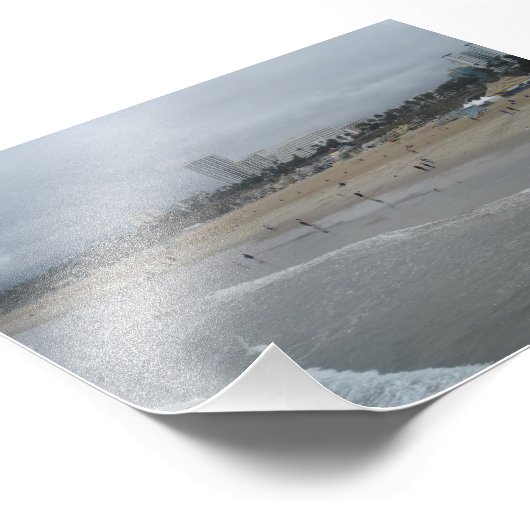 Santa Monica Beach Foto Afdruk (Hoek)