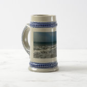 Santa Monica Beach in de herfst. Bierpul (Voorkant links)