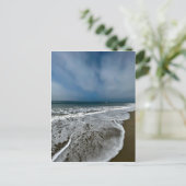 Santa Monica Beach in de herfst. Briefkaart (Staand voorkant)