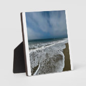 Santa Monica Beach in de herfst. Fotoplaat (Voorkant)