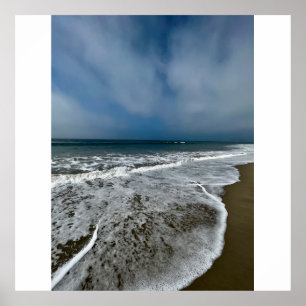 Santa Monica Beach in de herfst. Poster