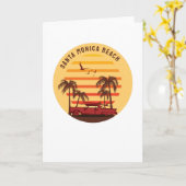 Santa Monica Beach Kaart (Gele Bloem)