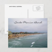 SANTA MONICA BEACH-kaart Briefkaart (Voorkant / Achterkant)