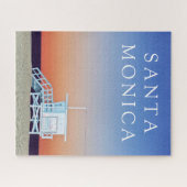 Santa Monica Beach | Los Angeles, Californië Legpuzzel (Horizontaal)