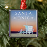 Santa Monica Beach | Los Angeles, Californië Metalen Ornament<br><div class="desc">Rob Tilley / DanitaDelimont.com USA,  North America,  California</div>