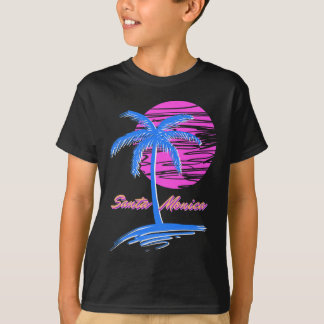 Santa Monica Beach Outrun 80s Esthetische Vaporwav T-shirt