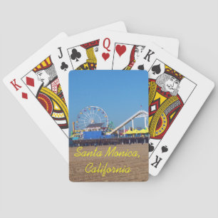 Santa Monica Beach Pier ferris wielafspeelkaarten Pokerkaarten