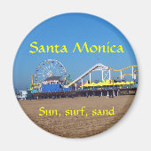 Santa Monica Beach Pier Magneet (Voorkant)