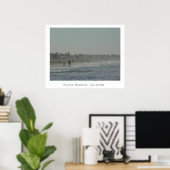 Santa Monica Beach Poster (Thuiskantoor)