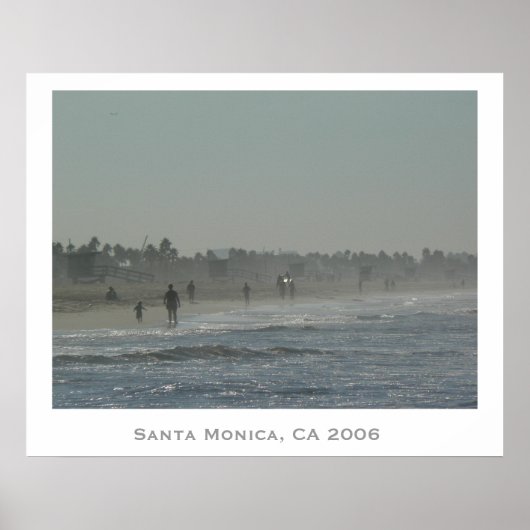 Santa Monica Beach Poster (Voorkant)